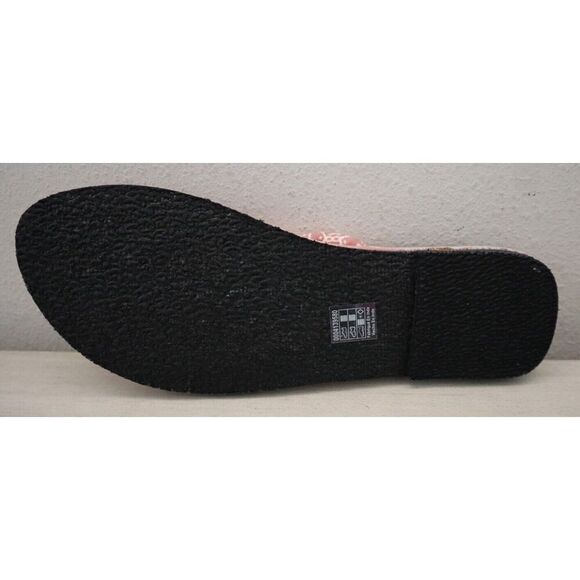 Free People Women's Sz 41 US 10-11 Pink & White Es Verdra Cotton Thong Sandals - Picture 9 of 16